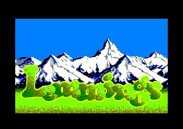 Lemmings (UK) (2 faces) (1991) (Trainer) screen shot title